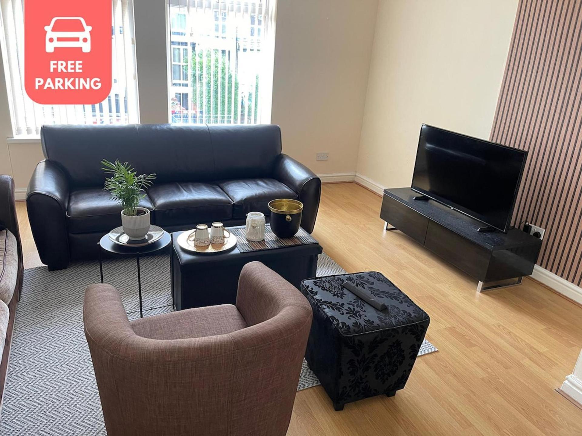 Stylish 1-Bed Apt - Sleeps 4 - Parking - Wifi Manchester Exterior foto